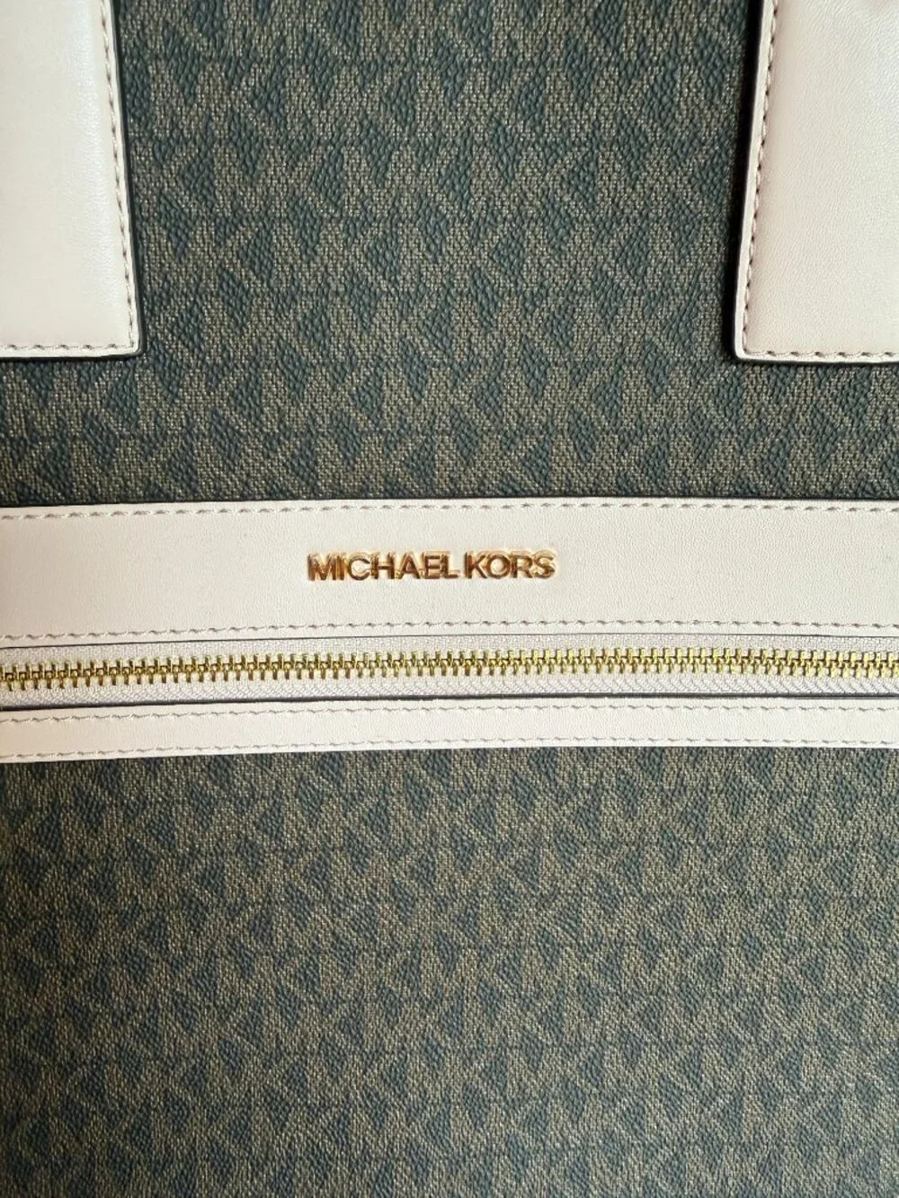 Michael Kors work bag Brown monogram with pink trim
